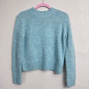 Vince Alpaca Wool Blend Blue Crewneck Sweater NWT - Size XS